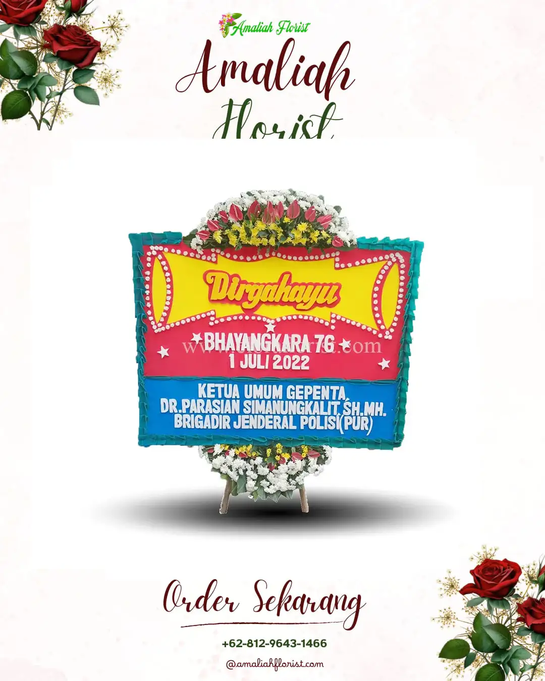 Papan Bunga HUT Ulang Tahun Dedai